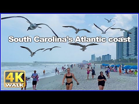 【4K】WALK South Carolina SC USA Myrtle beach TRAVEL vlog
