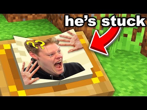 I Trapped my Friend inside a BOOK on Minecraft...