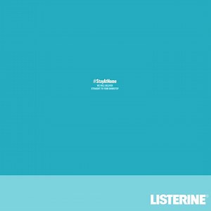 #StayAtHome and don't forget to take care of your oral hygiene. Swish with Listerine® twice daily for instant fresh breath and 3x Deeper Clean mouth 😄 | Listerine