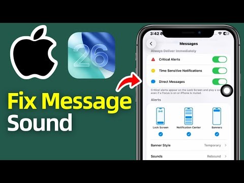 How To Fix Message Sound On iPhone! (2025) | Fix Message Notification Sound