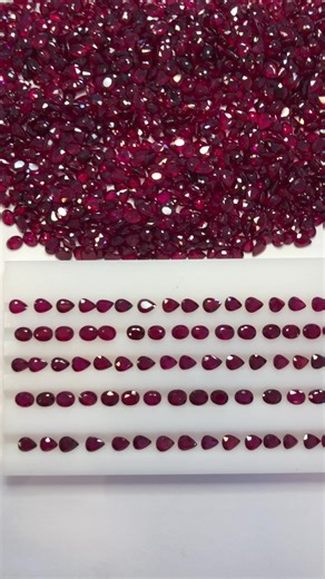 Vivid red Muzambique calibrated ruby