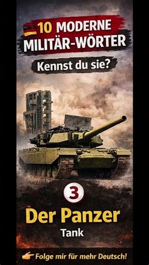 10 Modern Military Words in German 🇩🇪 A2 Vocabulary #germanlanguage