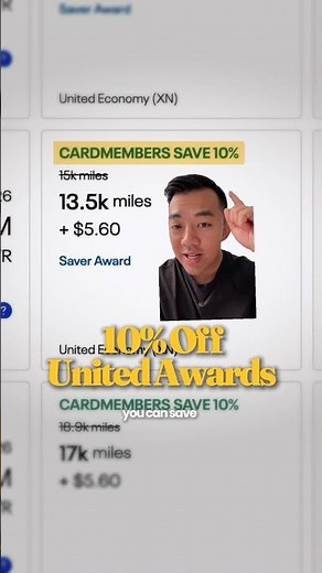 United Cardmembers Save 10% OR MORE (New Benefit) on United flights when you book with miles!