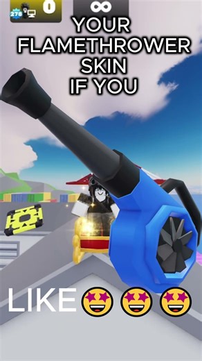 #roblox #rivals YOUR FLAMETHROWER SKIN IF YOU