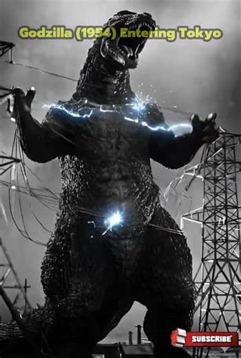 Godzilla 1954 Attacking Tokyo Scene #shorts #shortsfeed #viral