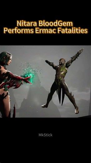 Nitara BloodGem Performs Ermac Fatalities