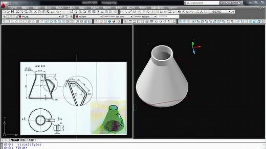 cad三维教学，sweep扫掠和rev旋转建模，零基础照样学