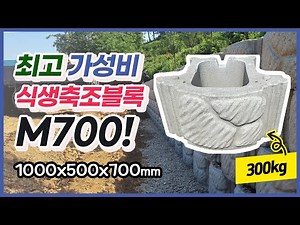 [한성콘크리트] 최고의 가성비 M700 식생축조블록 300kg 대형보강토 축조블럭 옹벽블록 축대블록 #보강토시공방법 #보강토공사방법