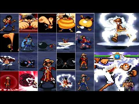 Luffy All Attacks and Ultimate Attacks - One Piece Mugen