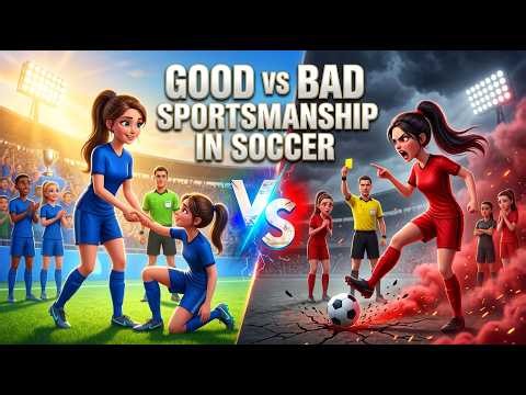 Good vs Bad Sportsmanship in Soccer ⚽ | Lucy & Emma's Powerful Lesson About Respect
