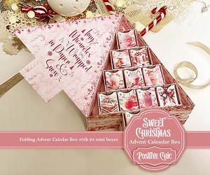 SWEET CHRISTMAS Unique Advent Calendar 2025 Printable Christmas Junk Journal Set DIY Advent Calendar Box Book Christmas Tree Advent Box - Etsy