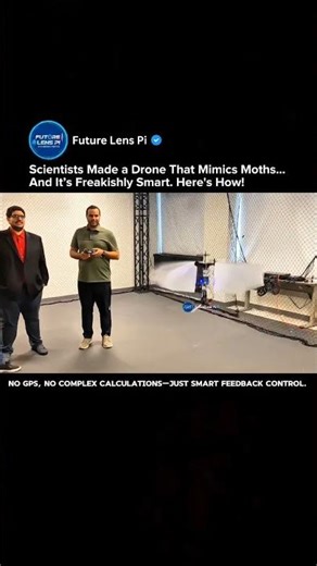 Moth-Inspired Drone Flies Autonomously Without AI | UC Research Breakthrough #drone #shorts #tech