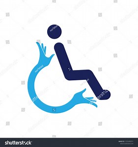 Logo Care People Disabilities Stock Vector (Royalty Free) 1255496551 | Shutterstock