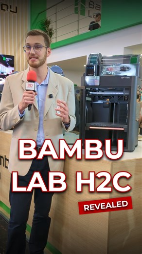 Bambu Lab just raised the bar for multi-material 3D printing. 🤯 The new H2C system supports up to 24 filaments, six smart hot ends, near purge-free workflow, touchless calibration, and micrometer-level tool changes 🔥 | 3Dnatives