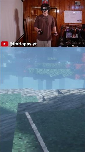 Minecraft horror mods in vr are terrifying #minecraft #minecraftvr #vr #vrhorror #horrorgaming