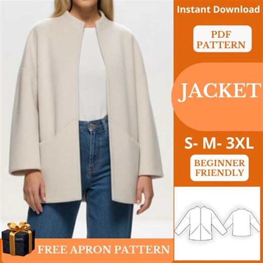Quilted Jacket Sewing Pattern PDF – Quilted Floral Coat Pattern – Cottagecore – Easy Beginner Friendly Tutorial - Etsy Canada