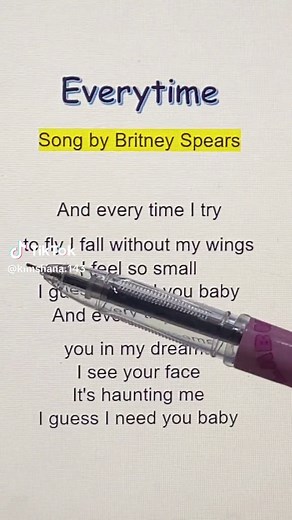 Songlyrics by Miss Kim on TikTok