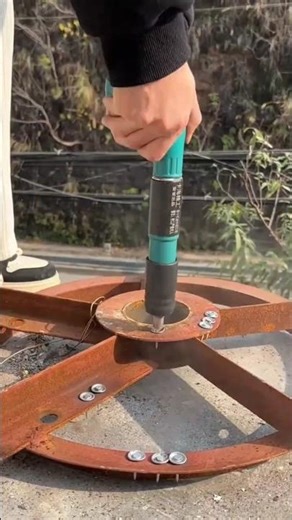 Riveting with an Air-Powered Machine 💨