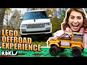 Off Road in a REAL Land Rover + Custom LEGO 4x4 - REBRICKULOUS
