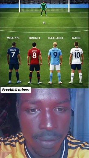 Freekick takers: Mbappé, Bruno Fernandes, Haaland, Cristiano Ronaldo