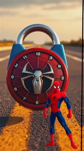 superhero digital padlock #spiderman #avengers #marvel #shortsfeed #shorts