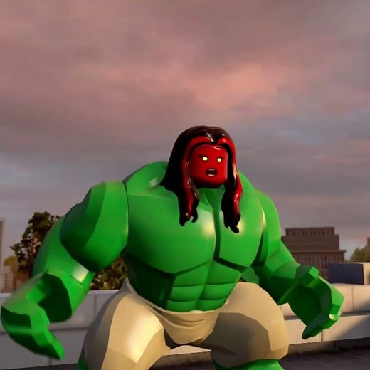 Hulk transform into Red She Hulk - LEGO Marvel Avengers