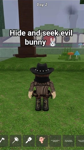 Hide and seek evil bunny 🐰 #roblox #99nights #99nightintheforest