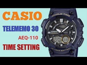 How To Set the Time Casio AEQ-110