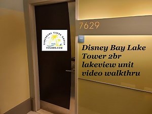 Disney Vacation Club Bay Lake Towers 2br Lake View unit video Walkthru - Timeshare Users Group