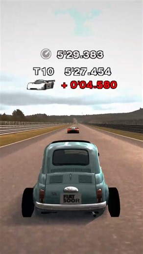 Gran Turismo 4 - Fiat 500 vs Mazda 787B #shorts #granturismo