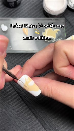 Katsuki Bakugou Portrait Nails Tutorial 💫❤️