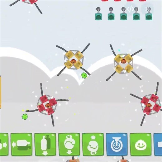 100 Piggies in a giant PinBall machine in Bad Piggies