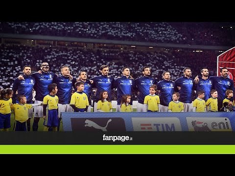 Italia-Svezia, l'inno nazionale cantato da San Siro è da brividi