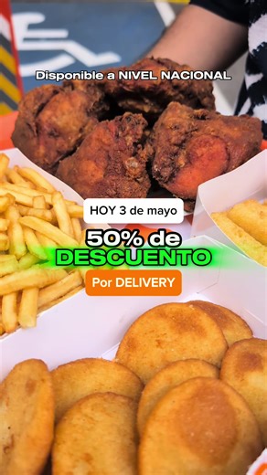 50% de descuento hoy en Arturos por delivery a nivel nacional