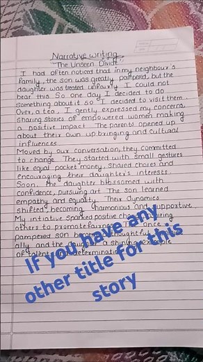 Narrative writing English writing skills # Easy #perfect for exams