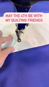 May the 4th be with you freemotion quilting geek friends. 😂 Do do this light saber piano key border, arrange 3” or so wide guides at a 45 degree angle. Quilt the lightsaber handles using a ruler and add grips and buttons, swinging away from the ruler on both sides. Sew about half the total distance, then sew stitch in the ditch to the next motif…every other line. Add your battle saber colors with either individual stops and starts or Stitch in the ditch …once per side. Going kind of messy 3-5 x