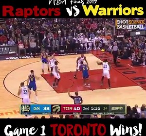 65K views · 3.7K reactions | The Toronto Raptors take the W in Game 1 of the NBA Finals! 練 | Shot Science Basketball | Facebook