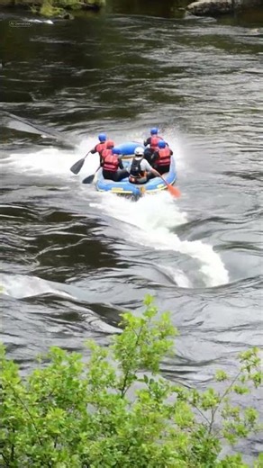 Inflatable Boat FLIPS in Violent Powerful River Rapids