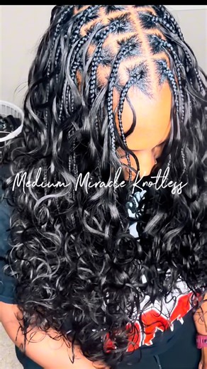 Medium Miracle Knot Braids | ISEE Hair Body Wave 18” | Soft & Natural Protective Style