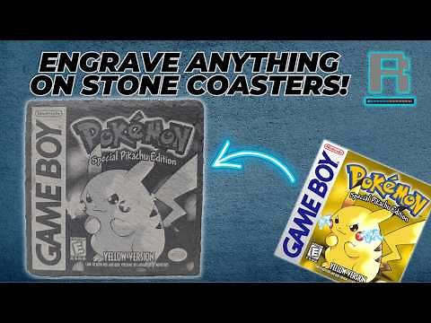 How to Engrave Slate Coasters with Any Picture - Step-by-Step Guide!