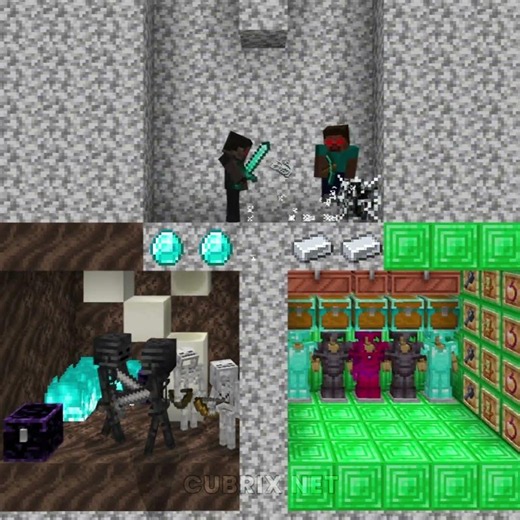 Help Herobrine & Dark Herobrine To Win Correct Room #minecraft #shorts