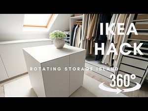 IKEA HACK | Rotating Storage Unit Island