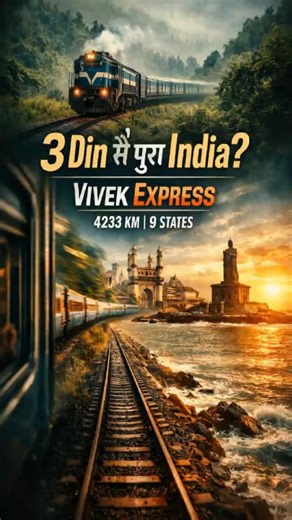 3 दिन में पूरा India? 🚆 | Vivek Express Journey | 3 दिन ट्रेन में और India END