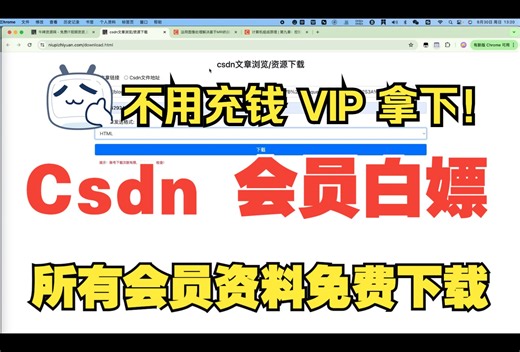 教你200行代码脚本破解Csdn付费文章，会员资源下载，不充钱白嫖（文末有福利）