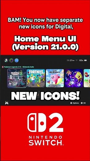 [NEW] Switch 2 Catridge UI Icons! #switch2 #ui #physicalgames
