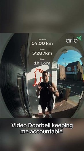 Doorbell tracking my training sessions #securitycamera #doorbellcam #training