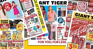 Your weekly flyer is here! 😍 Shop for long weekend savings, fashion for the family and unbeatable back to campus deals. ➡️ https://bit.ly/2M9jJdB | Giant Tiger