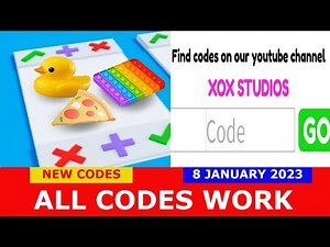 *ALL CODES WORK* Pop It Trading ROBLOX | 8 JANUARY 2023