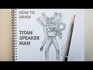 Skibidi Toilet How to draw 😱😱😱 TITAN SPEAKERMAN