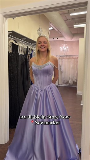 NEW!!! 💜 We're officially obsessed with the newest dress in our amazing PROM collection!!! We can't wait for our prom girls to come in and find the one✨ Your dream prom dress is waiting for you— get yours before it’s gone!!! 🤍 #Prom #PromDress #PromDresses #PromNight #promdressshopping